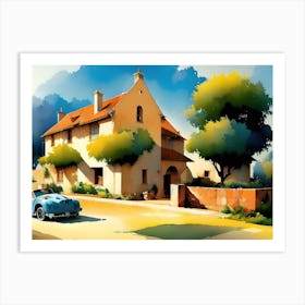 House In The Countryside Art Print