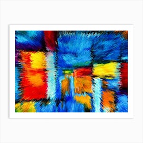 Acrylic Extruded Painting 505 Art Print