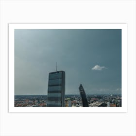 Aerial view of City Life Milano Art Print