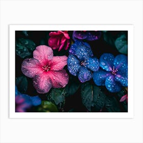 Flowers In The Rain Art Print