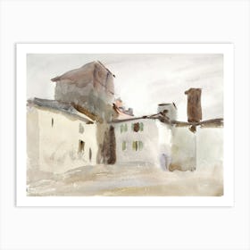 Vintage Painting Tuscany Art Print