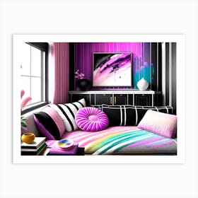 Rainbow - Bedroom - By Adriana Art Print