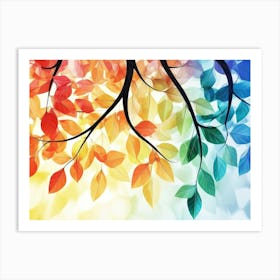 Autumn Leaves 12 Art Print