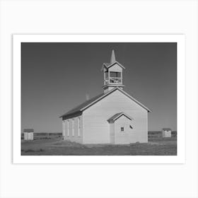 Country Church On Highway 83, Norton County, Kansas By Russell Lee Art Print