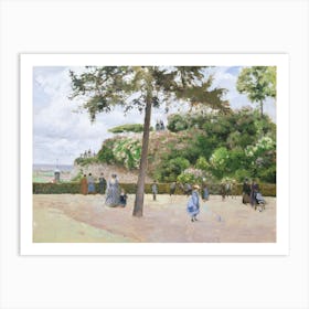 The Public Garden At Pontoise (1874), Camille Pissarro Poster