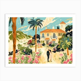 Couple in Athens Art Print