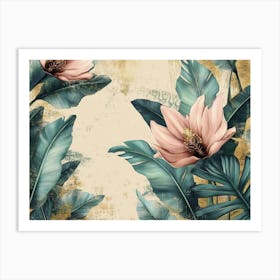 Tropical Flowers Art Print