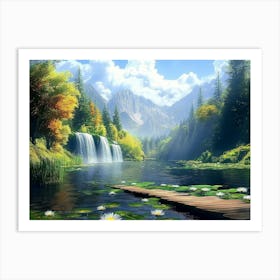 Beautiful 3d Nature and Landscape Art Print