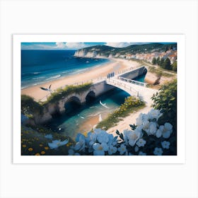 Mediterranean Seascape Painting #2 Art Print