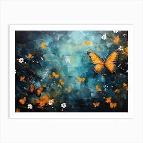 Butterflies In The Sky 1 Art Print