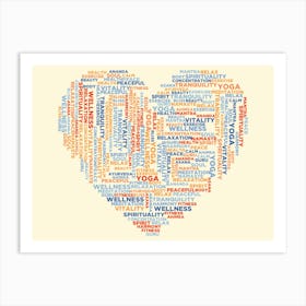 Heart Of Yoga Art Print