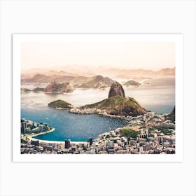 Aerial View Of Brazil'S Rio De Janeiro Art Print