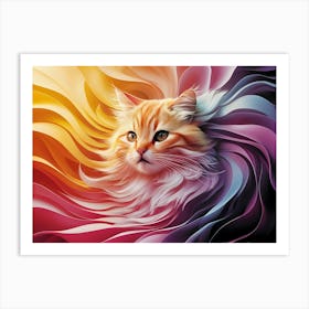 Orange Cat 1 Art Print