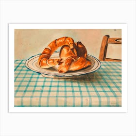 Still Life With Pastry Plate, Egon Schiele Art Print
