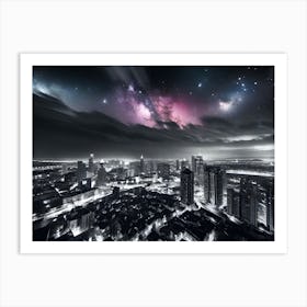 Galaxy City Art Print