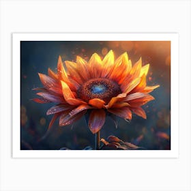 Sunflower Flower Art Print