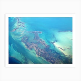 Bird's Eye View Over Caribbean 1 Art Print