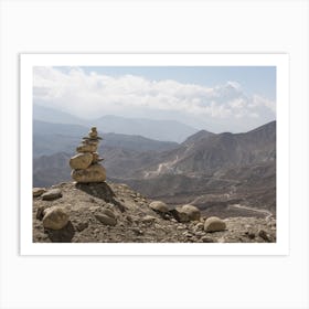 Balancing Stones In The Himalayas Art Print