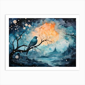 Silent Wings A Bird S Journey Art Print