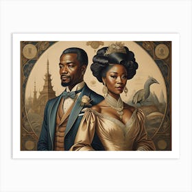 Man And A Woman Art Print