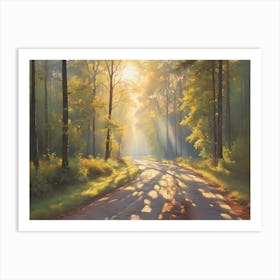 Road In The Woods Art Print