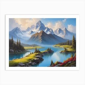 Mountain Lake 1 Art Print