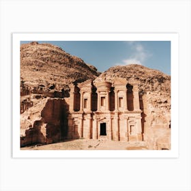 The Monastery Of Petra In Jordan Art Print