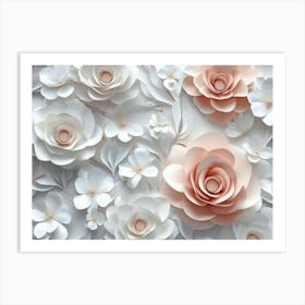 Paper Roses 18 Art Print