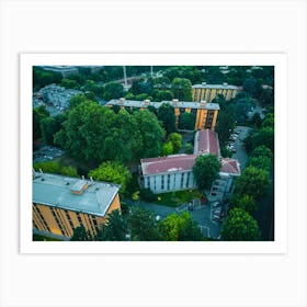 Print Italia San Donato Milanese. Aerial Photography Art Print