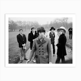 The Rolling Stones posing Green Park 1967 Art Print