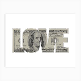 Love Typography 1 Art Print