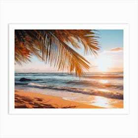 Sunset On The Beach 1 Art Print