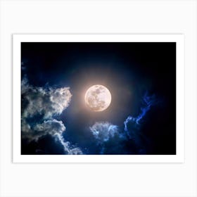 Full Moon In The Sky - Mystic Moon poster #8 Art Print