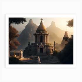 A Pilgrimage Embrace Art Print