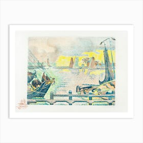 Boats At Flushing (Bateaux À Flessingue) (1895), Paul Signac Art Print