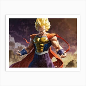 Dragon Ball Z Wallpaper 91 Art Print