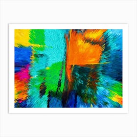 Acrylic Extruded Painting 164 Art Print