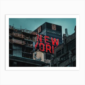 New York Sign, New York Art Print