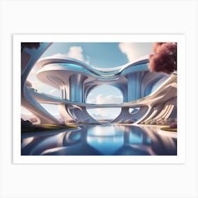 Futuristic City 52 Art Print