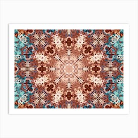 Solar Mandala Pattern And Texture 2 Art Print