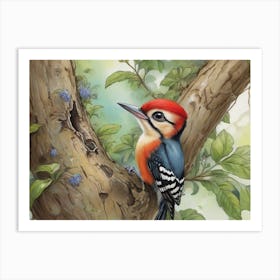 Woodpecker 1 Art Print