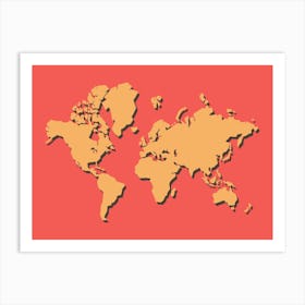 World Map Art Print