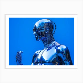 Sculpture of a humanoid figure Art Print