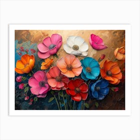 Colorful Flowers 1 Art Print