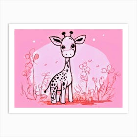 Giraffe Art Print