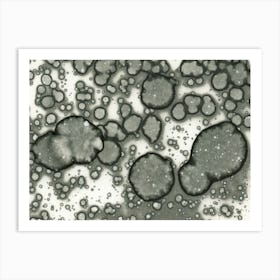 Gray Modern Abstraction Art Print