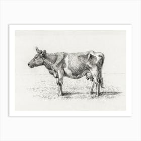 Standing Cow 4, Jean Bernard Art Print