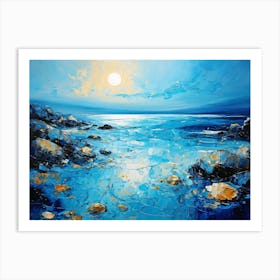 Abstract Seascape Oil Painting Art Print