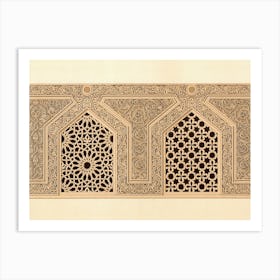 Emile Prisses D’Avennes Pattern, Plate No, 97, La Decoration Arabe Art Print