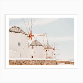 Greece Wheat Mill Art Print